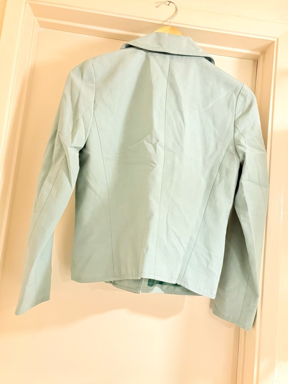 Ann Taylor Mint Green Asymmetrical Jacket - Picture 2 of 7